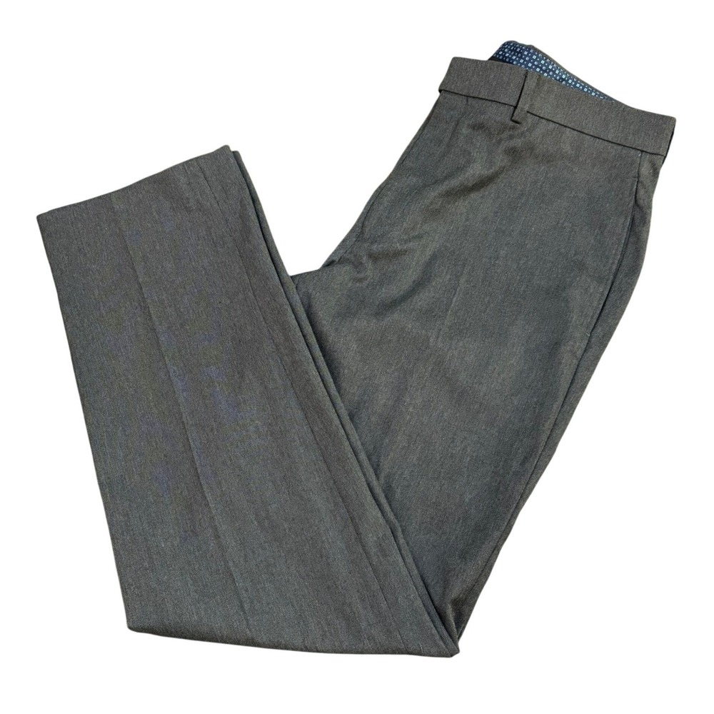 Lauren Ralph Lauren Mens Dress Pants Charcoal Gray Twill Stretch 34W‎ 32L